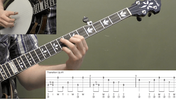 10 Transitions Up And Down Beginner Banjo