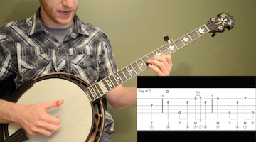 Amazing Grace (Up-The-Neck) Beginner Banjo