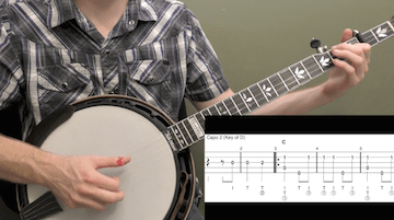 Down To The River To Pray Intermediate Banjo