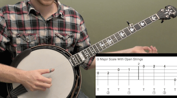 G Major Scale Exercises Beginner Banjo