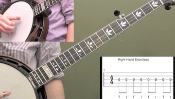 Basic Single String Technique Beginner Banjo