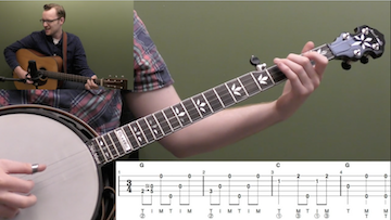 Amazing Grace (Backup) Beginner Banjo