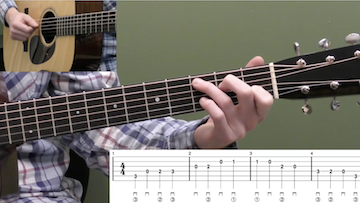 Basic C Major Scale Beginner Guitar