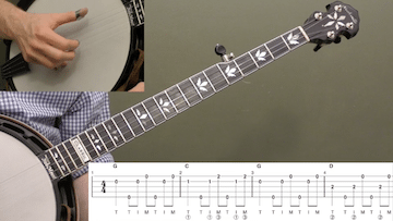 Boil Them Cabbage Down (Basic) Beginner Banjo