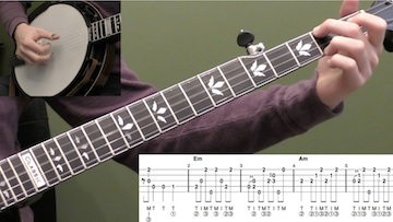 E Minor Workout Beginner Banjo