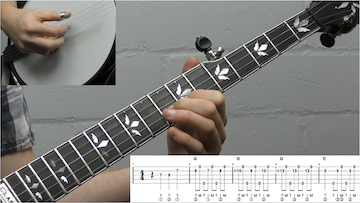 Grandfather’s Clock (Up-The-Neck) Intermediate Banjo