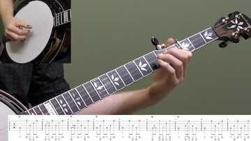 In The Pines (Backup) Intermediate Banjo