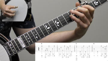 Jesse James (Backup) Intermediate Banjo