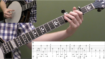 Roll In My Sweet Baby’s Arms (Backup) Beginner Banjo