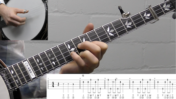 Roll In My Sweet Baby’s Arms (Up-The-Neck) Intermediate Banjo