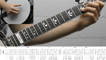 Shady Grove (Backup) Intermediate Banjo