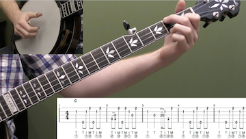 She’ll Be Coming ‘Round The Mountain (Backup) Beginner Banjo