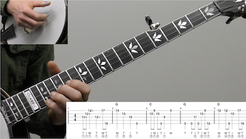 The Girl I Left Behind (Up-The-Neck) Advanced Banjo