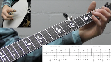 Understanding The Rhythm Of Slides, Hammer-Ons And Pull Offs Beginner Banjo